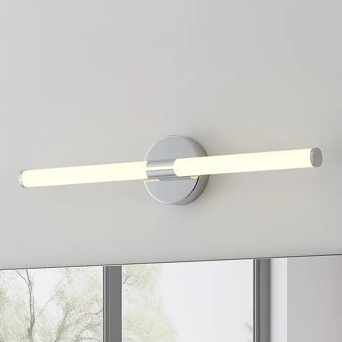 Eglo LED-Spiegelleuchte Ramola (11 W, L x B x H: 60 x 6,5 x 12 cm, Chrom, Warmweiß)