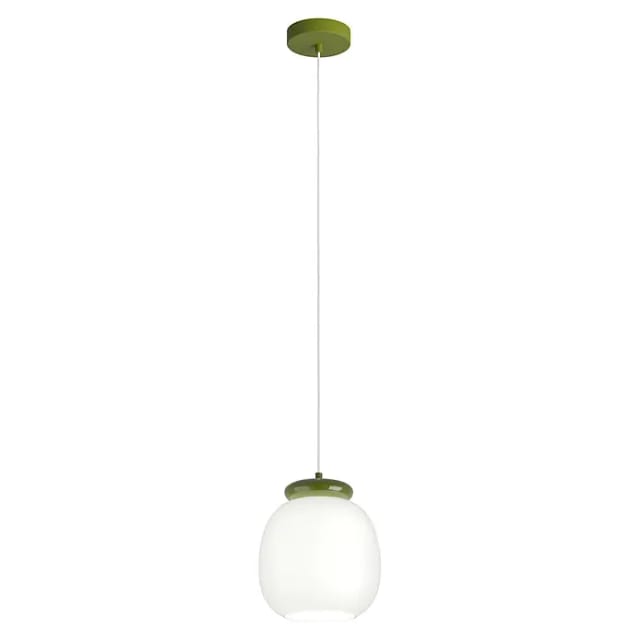 Eglo Pendelleuchte rund (40 W, Grün/ Weiß)
