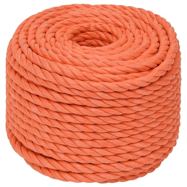 vidaXL Arbeitsseil Orange 10 mm 25 m Polypropylen 152933