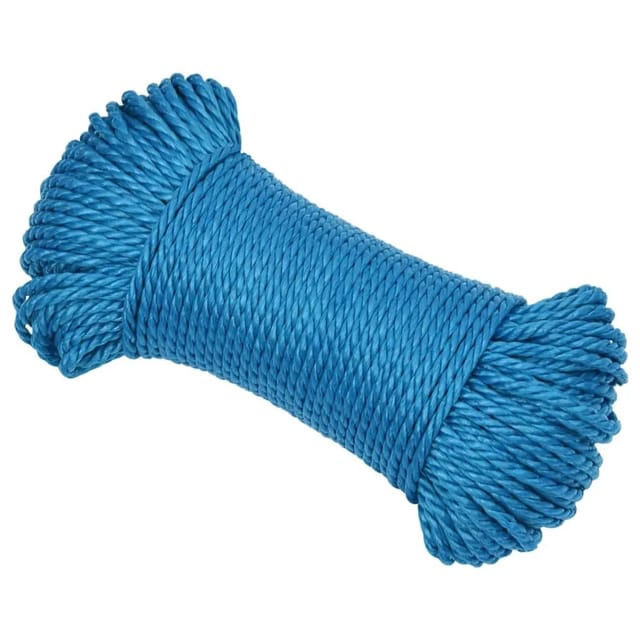 vidaXL Arbeitsseil Blau 3 mm 100 m Polypropylen 152959
