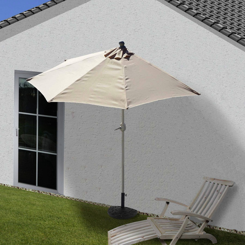 MVG Sonnenschirm »MVG-HA004«, 285 x 145 cm, mit Ständer - weiss Bild 2