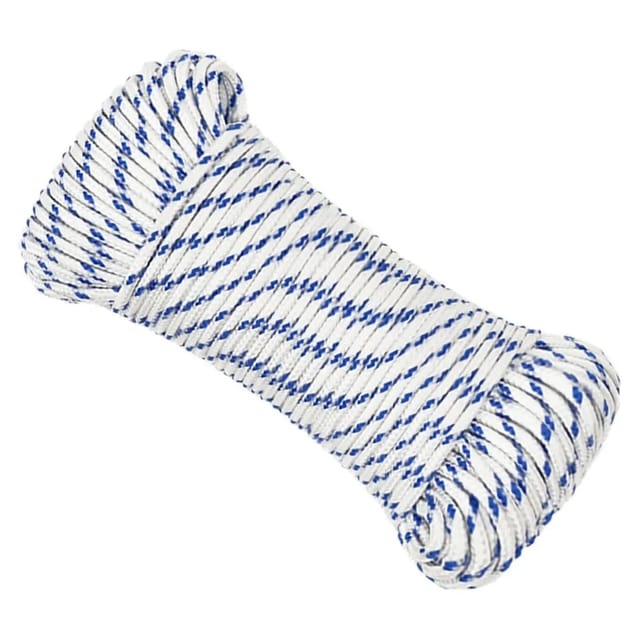 vidaXL Bootsseil Weiß 5 mm 250 m Polypropylen 152282