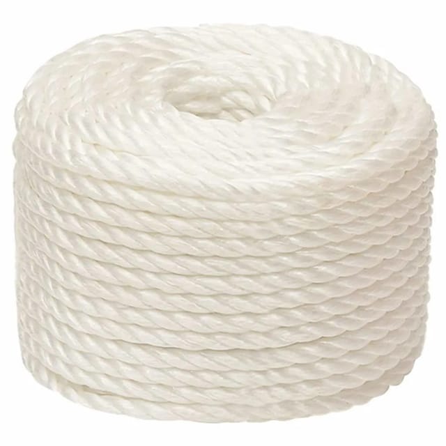 vidaXL Arbeitsseil Weiß 16 mm 100 m Polypropylen 153066