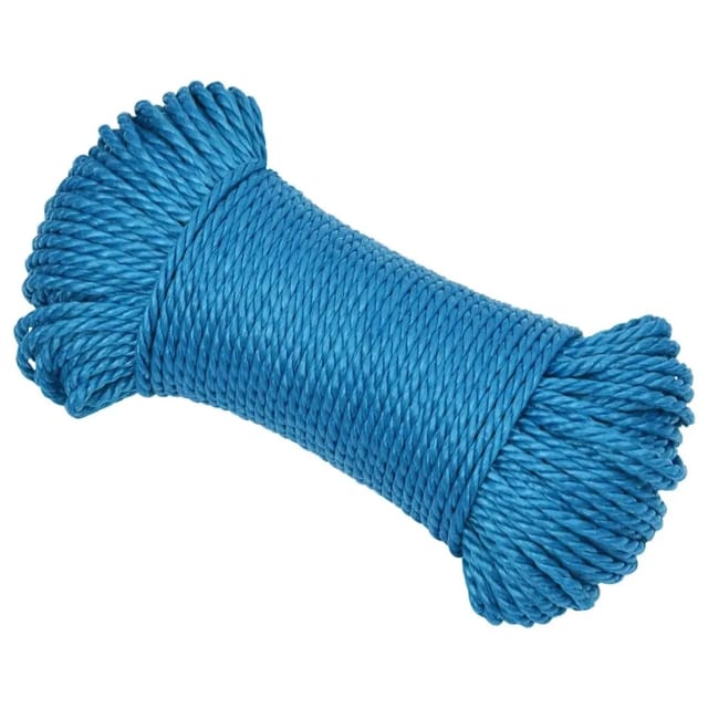 vidaXL Arbeitsseil Blau 3 mm 25 m Polypropylen 152957