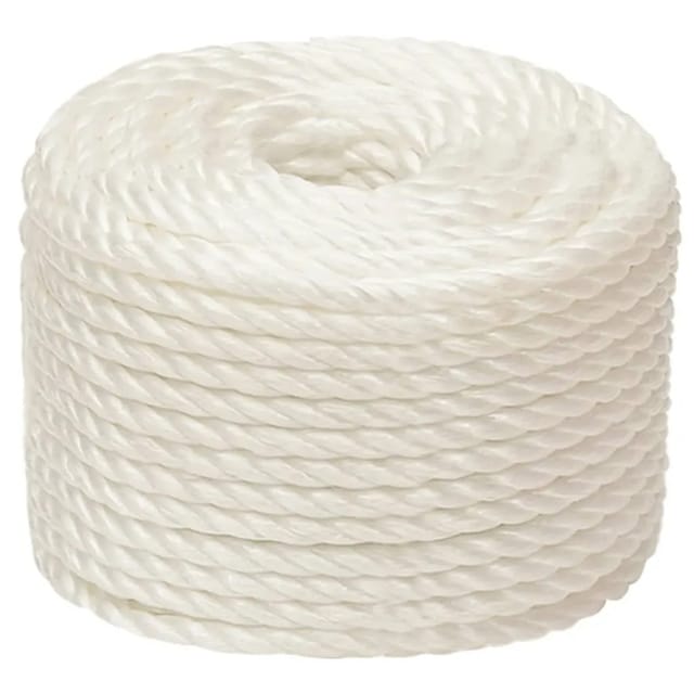 vidaXL Arbeitsseil Weiß 16 mm 50 m Polypropylen 153065