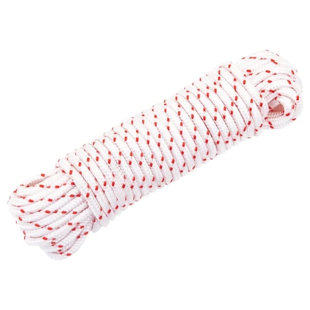 vidaXL Starterseil Weiß und Rot Ø4 mm 10 m Nylon 4100612