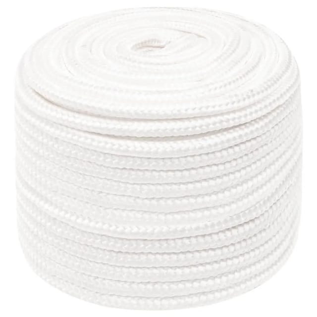 vidaXL Bootsseil Weiß 14 mm 50 m Polypropylen 152569
