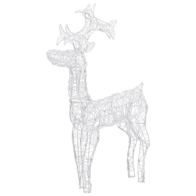 vidaXL Weihnachtsdeko Rentier 90 LEDs 60x16x100 cm Acryl 289961