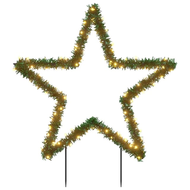 vidaXL Weihnachtsstern mit Erdspießen und 115 LEDs 85 cm 357724