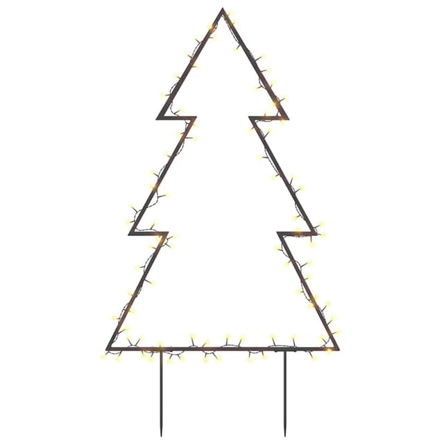 vidaXL Weihnachtsbaum mit Erdspießen und 80 LEDs 60 cm 357719