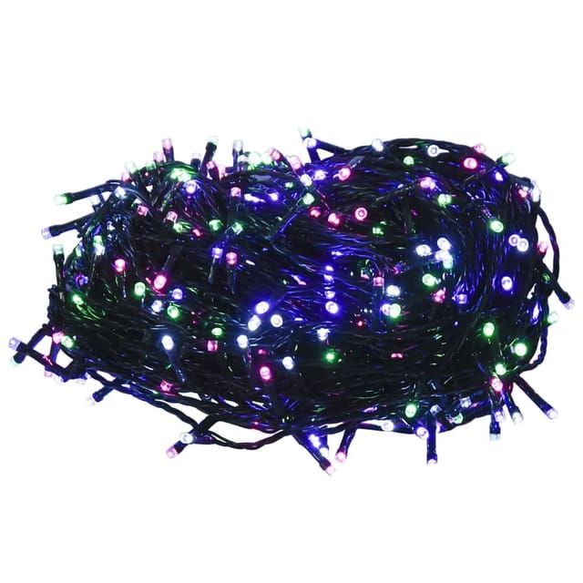 vidaXL LED-Lichterkette mit 600 LEDs Pastell Mehrfarbig 60 m PVC 343217