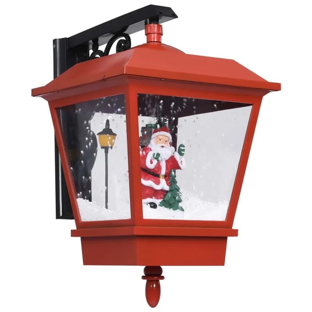 vidaXL Weihnachts-Wandleuchte mit LED-Licht und Weihnachtsmann Rot 289927