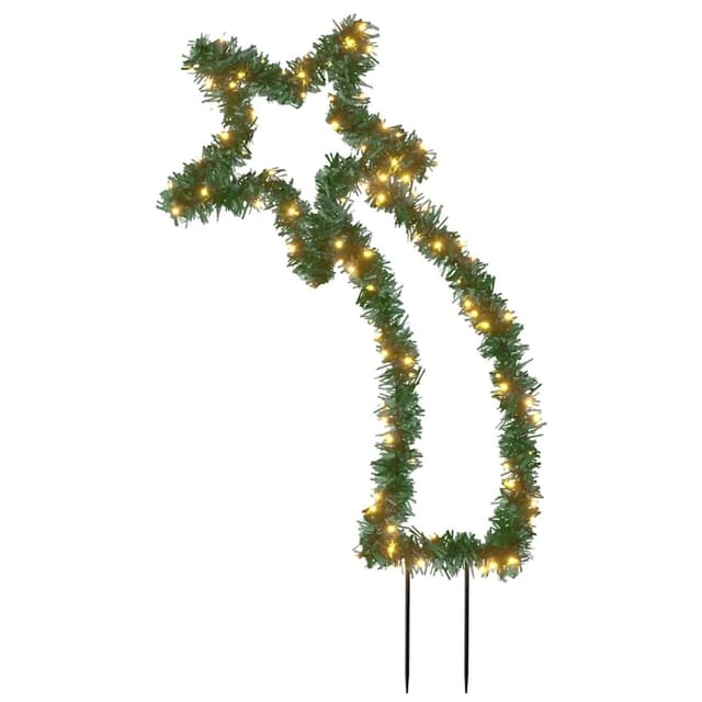 vidaXL Sternschnuppe mit Erdspießen und 115 LEDs 89 cm 357730