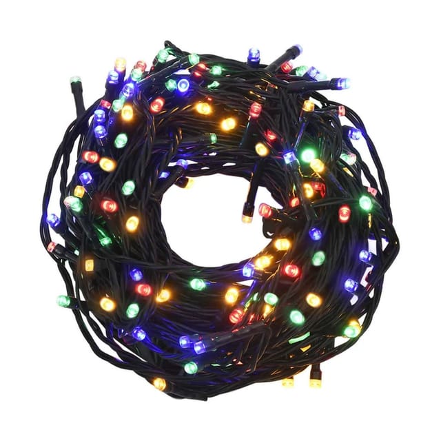 vidaXL Lichterkette mit 400 LEDs Mehrfarbig 40 m 8 Lichteffekte 328827