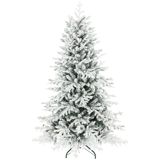 HOMCOM Weihnachtsbaum Kunststoff Metall 116L x 116B x 180H cm
