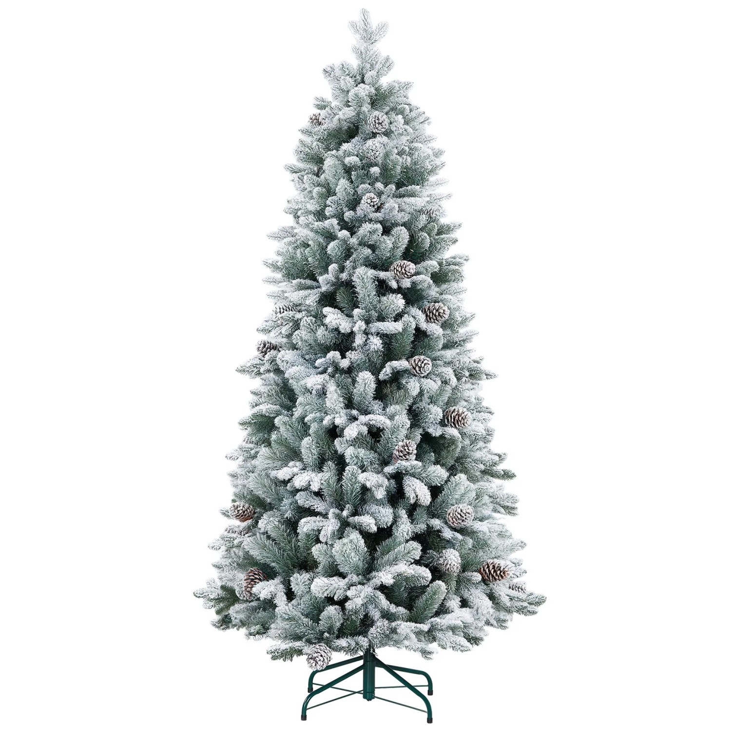 HOMCOM Weihnachtsbaum Metallständer Kunststoff Metall 97 x 183H cm