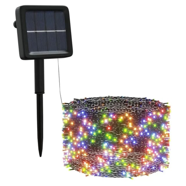 vidaXL Solar-Lichterketten 5 Stk 5x200 LED Mehrfarbig Innen Außen 328954