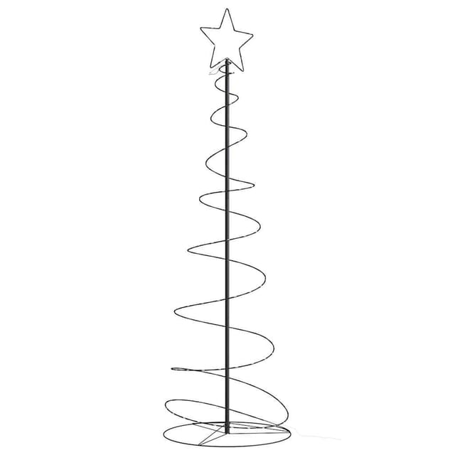 vidaXL LED Weihnachtsbaum 120 LEDs Warmweiß 180 cm 4019499