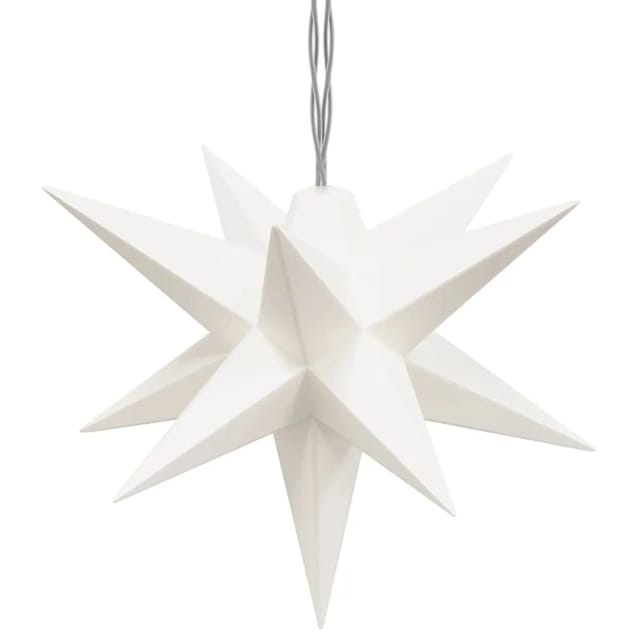vidaXL LED-Weihnachtsstern mit 10 LEDs Weiß 10 cm 356203