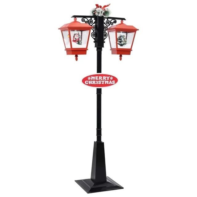 vidaXL Weihnachts-Straßenlampe mit Weihnachtsmann 81 x 40 x 188 cm PVC 289926