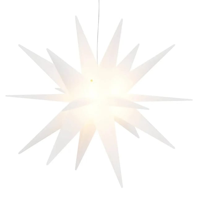 vidaXL LED-Weihnachtsstern Faltbar Weiß 57 cm 356188