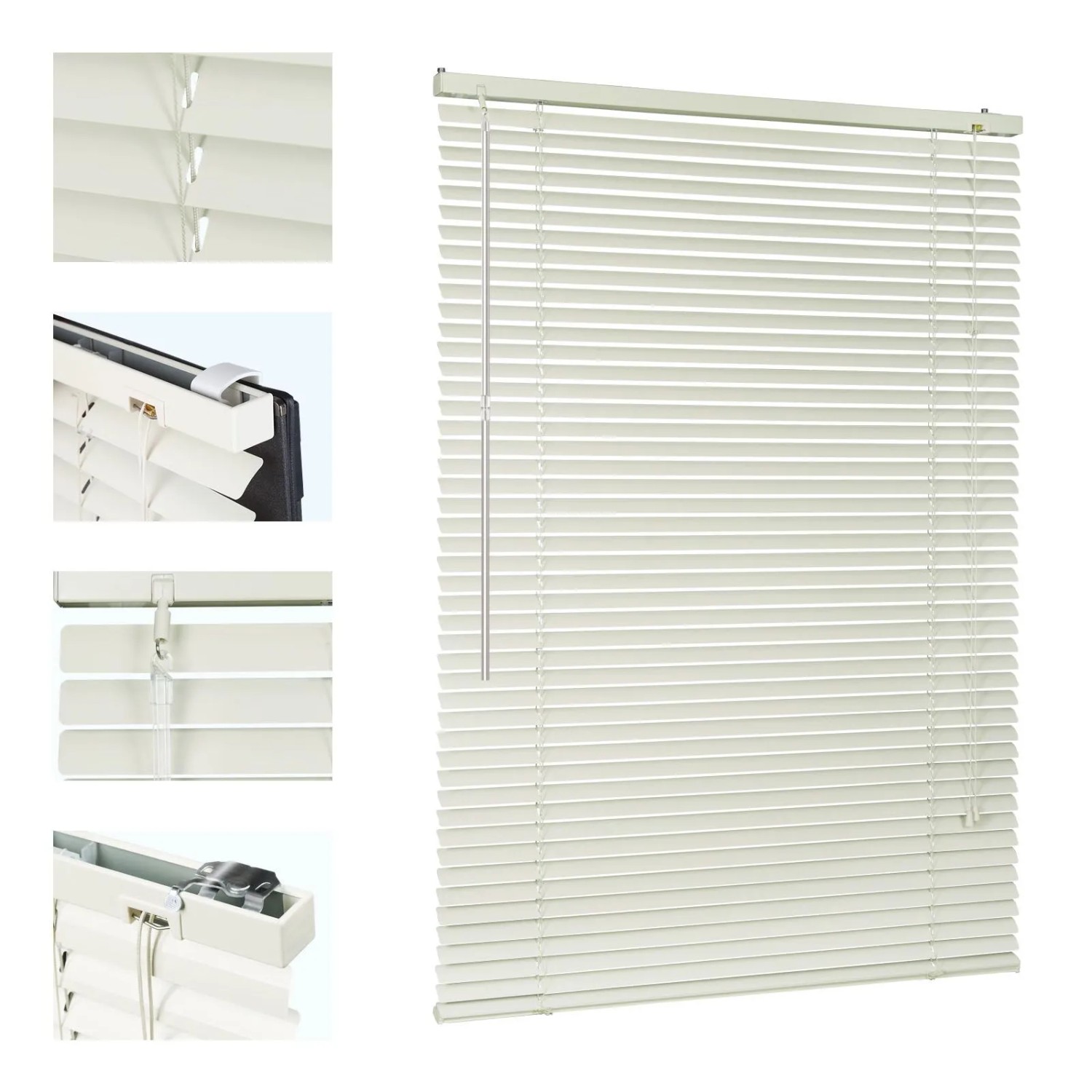 Sekey Aluminium Jalousie 140 cm x 220 cm Creme