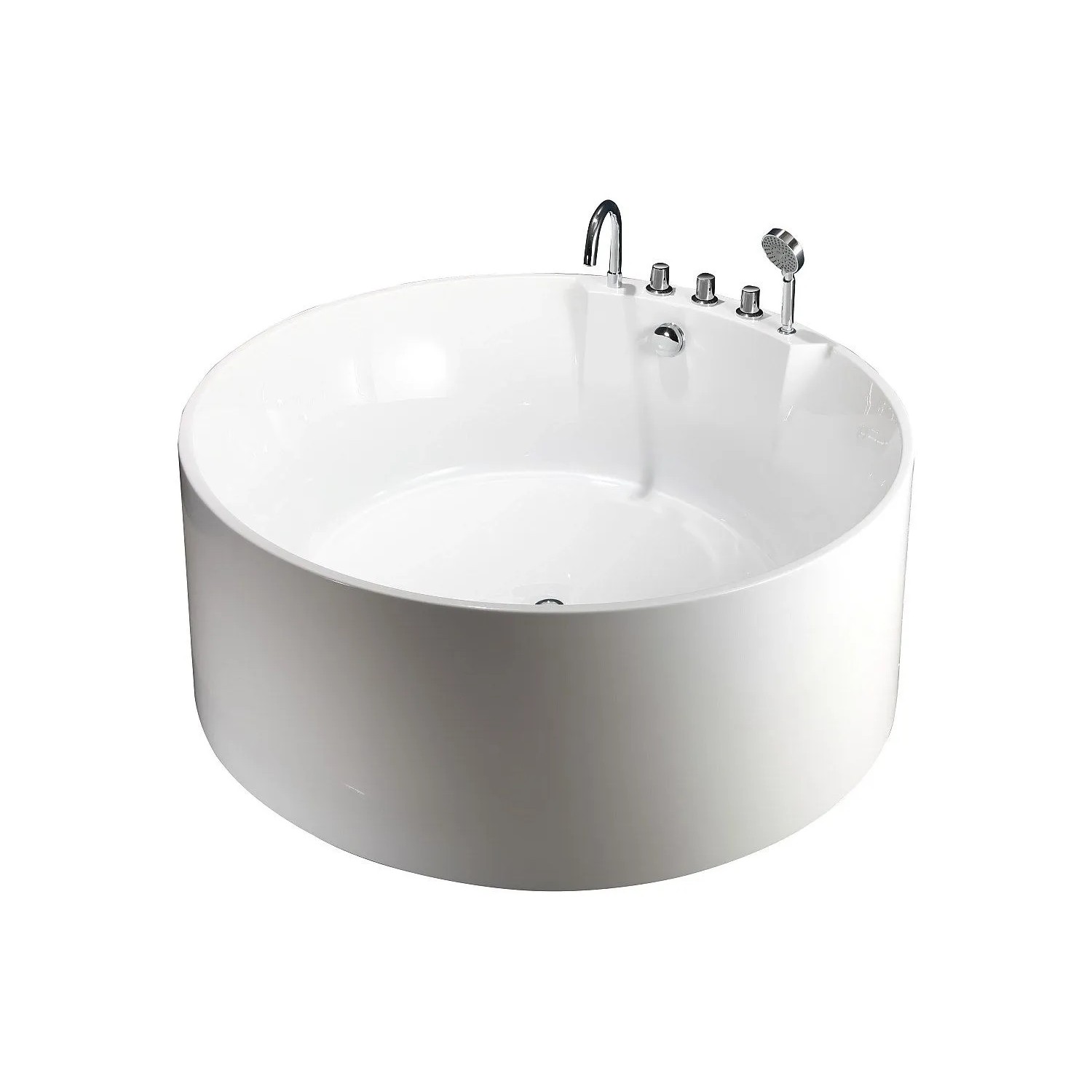 Vente-unique Freistehende Badewanne Linda Weiß 150 cm
