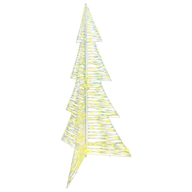 vidaXL Weihnachtsbaum mit 240 LEDs Warmweiß 180 cm PET 42019216