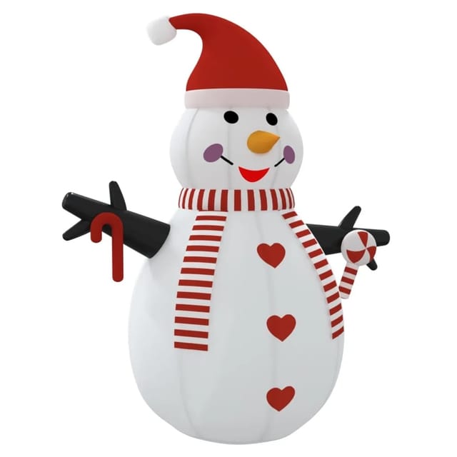 vidaXL Aufblasbarer Schneemann mit LEDs 250 cm 345372