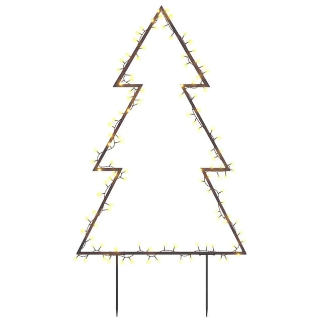 vidaXL Weihnachtsbaum mit Erdspießen und 115 LEDs 90 cm 357718