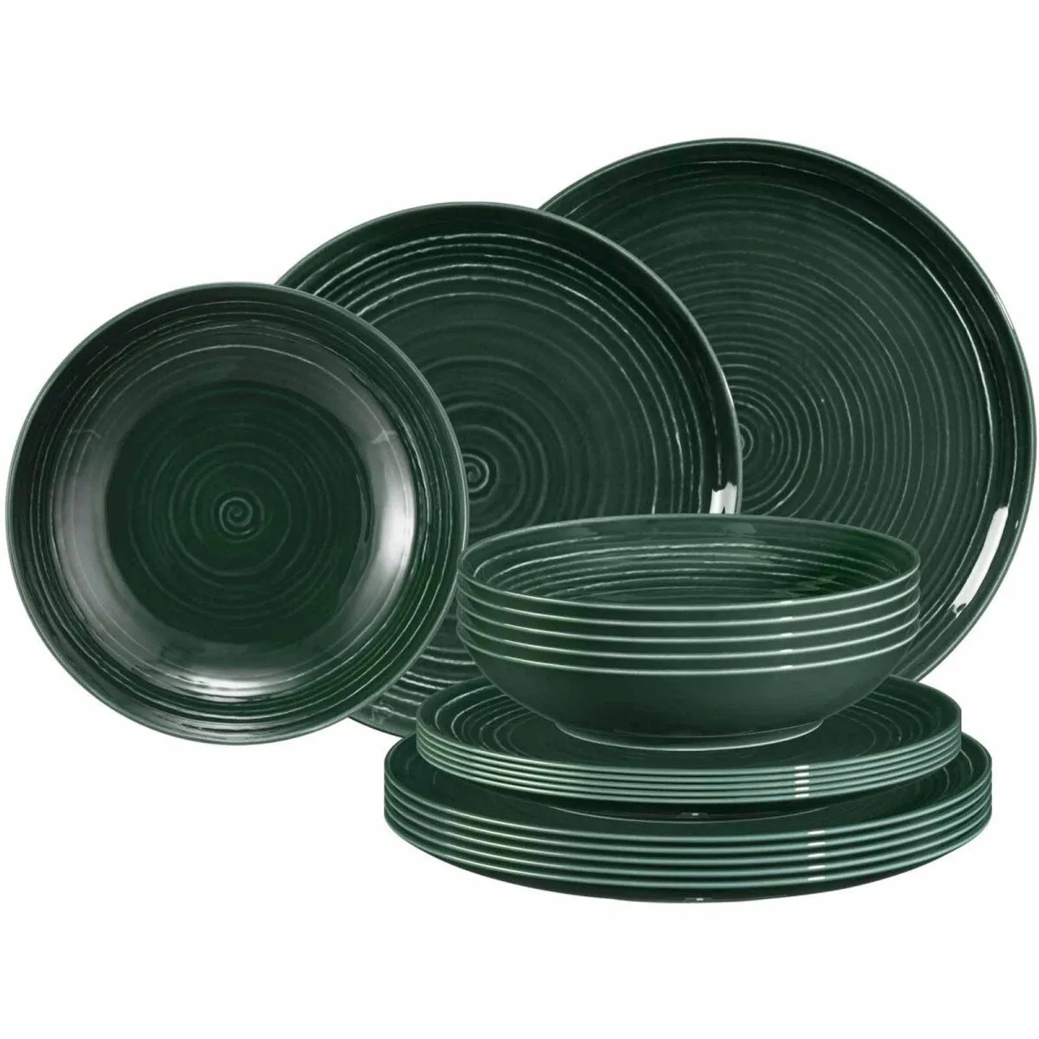 Seltmann Weiden Terra Teller-Set 18-teilig Moosgrün