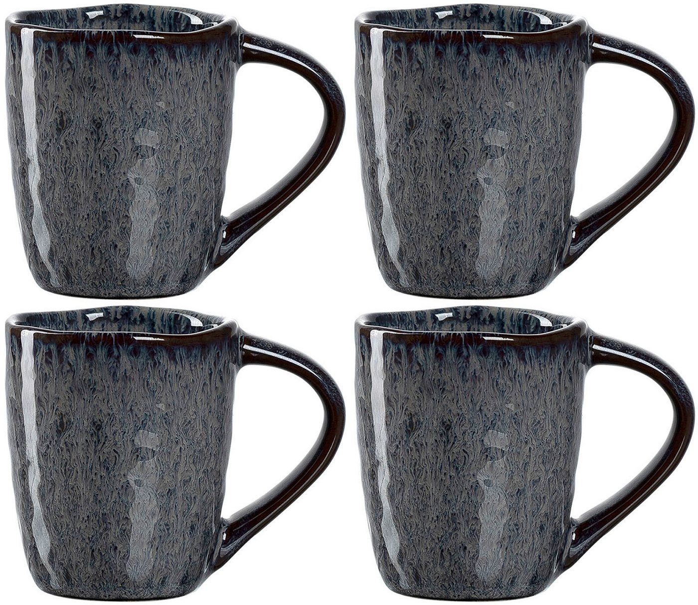 Leonardo Matera Espressotasse 90 ml 4er Set Anthrazit