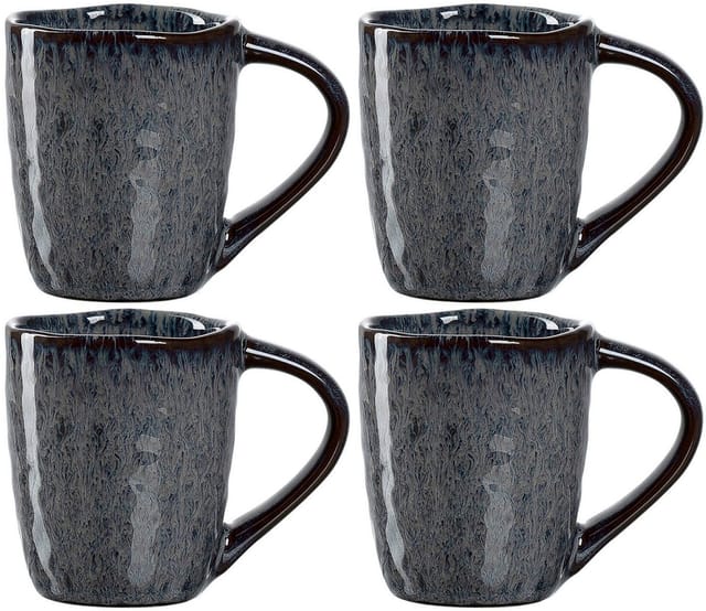 Leonardo Matera Espressotasse 90 ml 4er Set Anthrazit