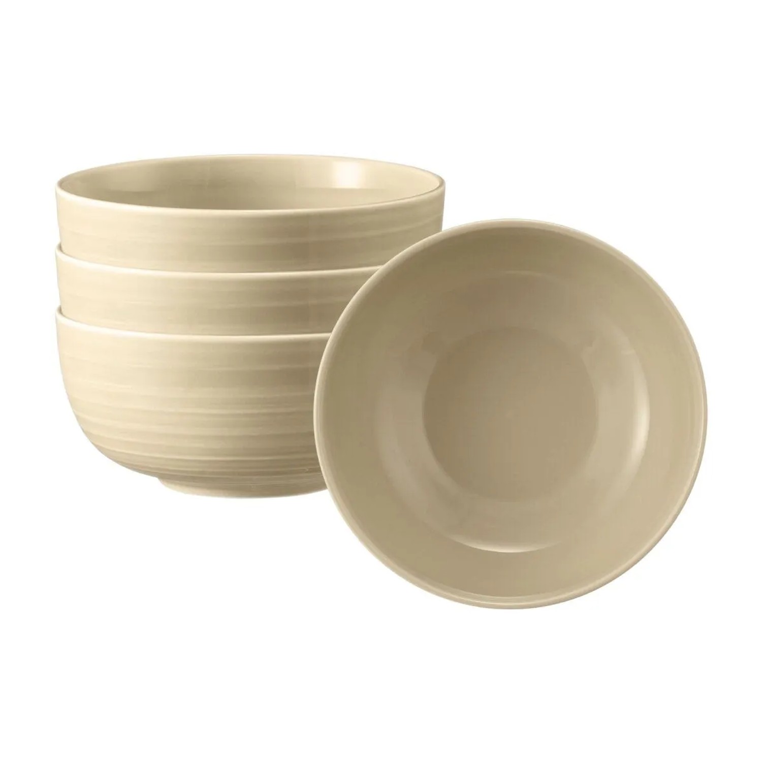 Seltmann Weiden Terra Müslischale 15 cm 4er Set Sandbeige
