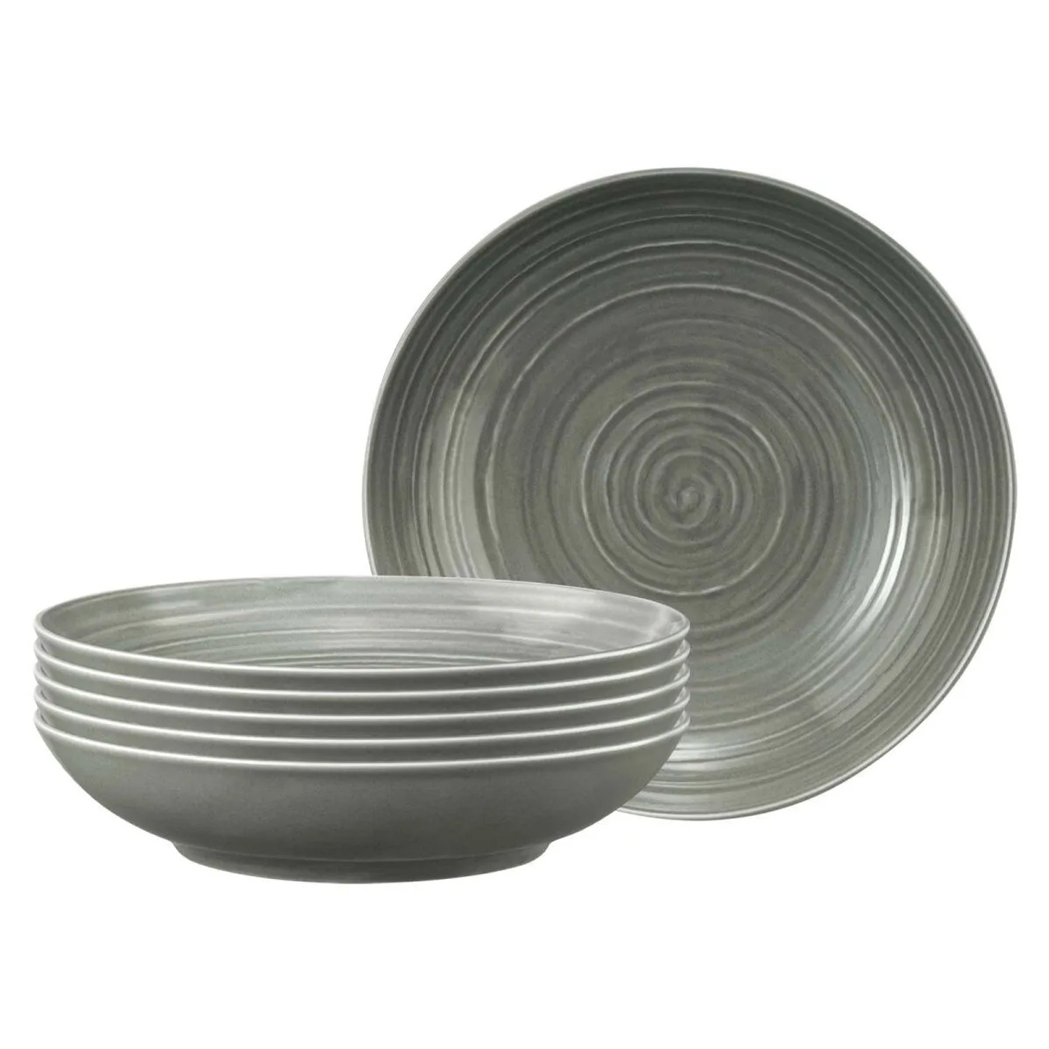 Seltmann Weiden Terra Pastateller 26 cm 6er Set Perlgrau