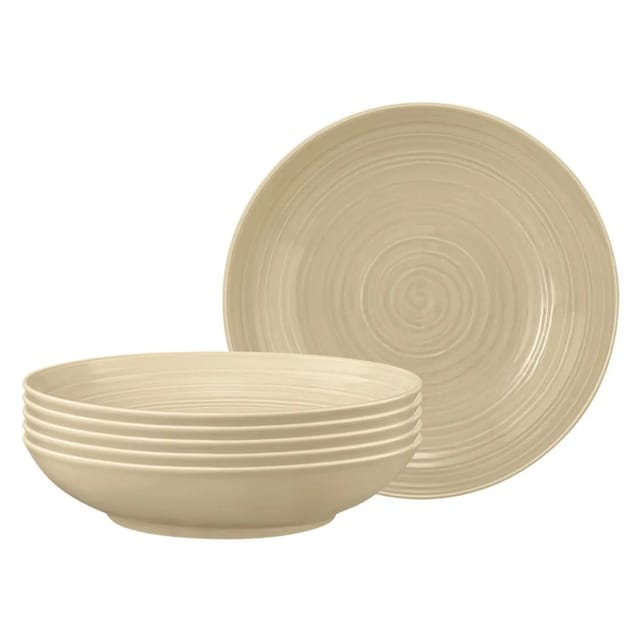 Seltmann Weiden Terra Pastateller 26 cm 6er Set Sandbeige