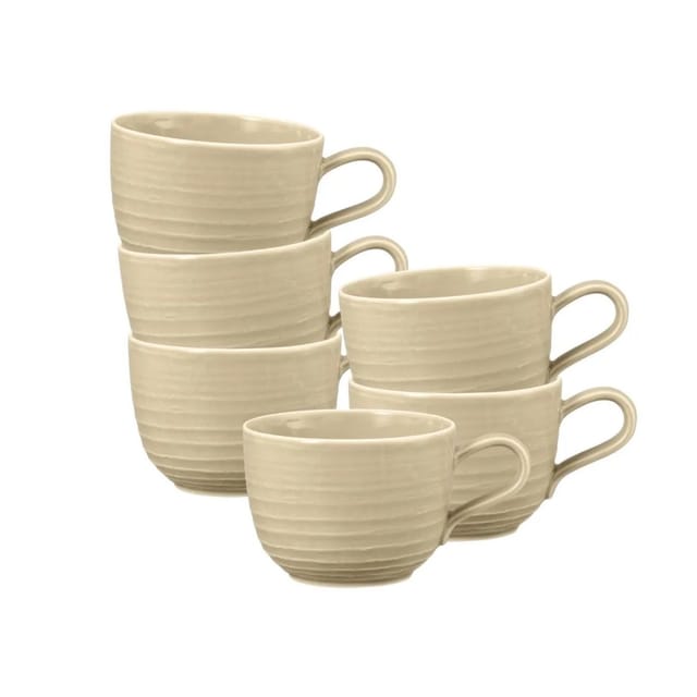 Seltmann Weiden Terra Kaffeetassen 260 ml 6er Set Sandbeige