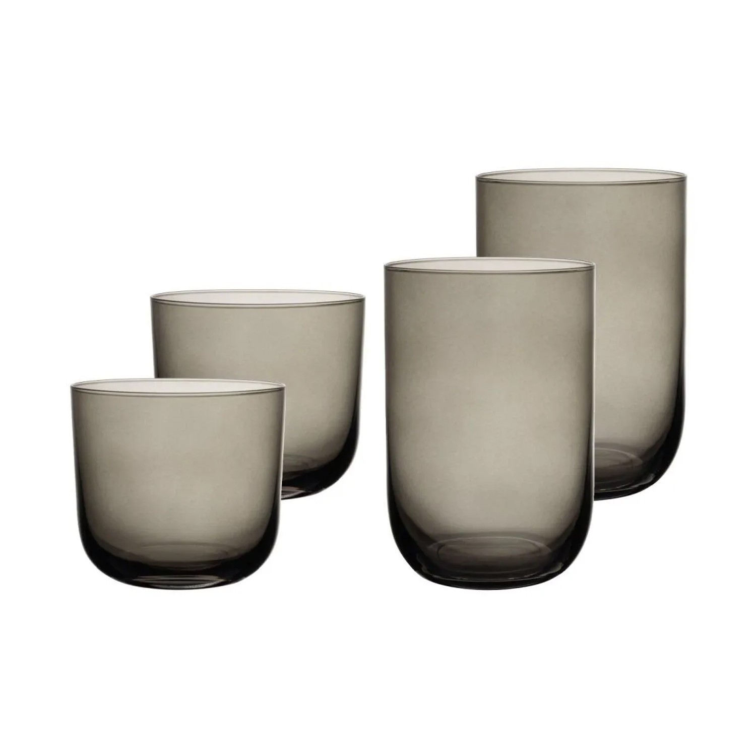 like. by Villeroy & Boch Like Glass Trinkgläser-Set 4-teilig Smoke