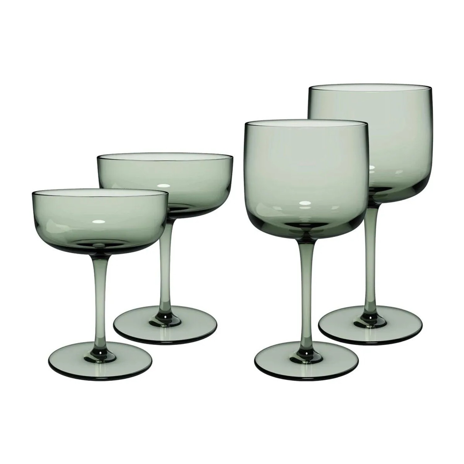 like. by Villeroy & Boch Like Glass Wein- und Sektgläser Set 4-teilig Sage