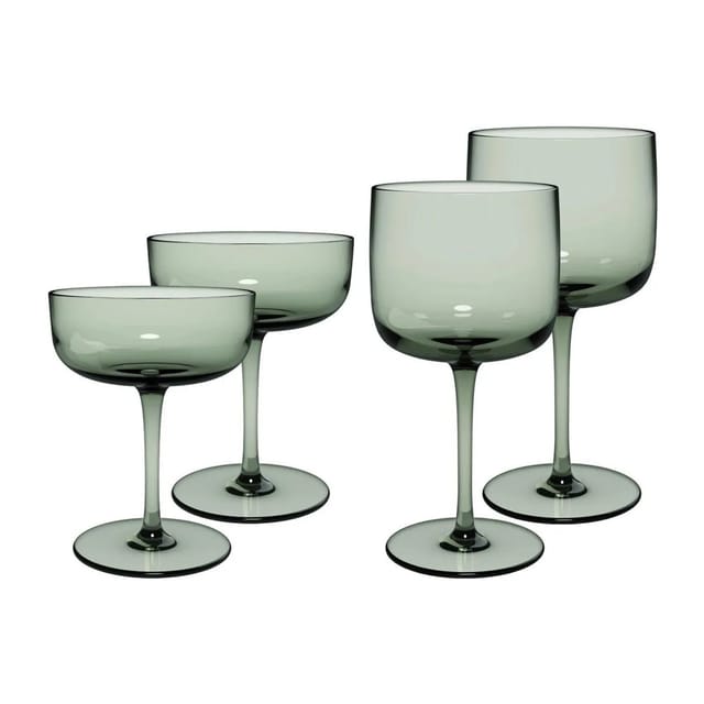 like. by Villeroy & Boch Like Glass Wein- und Sektgläser Set 4-teilig Sage