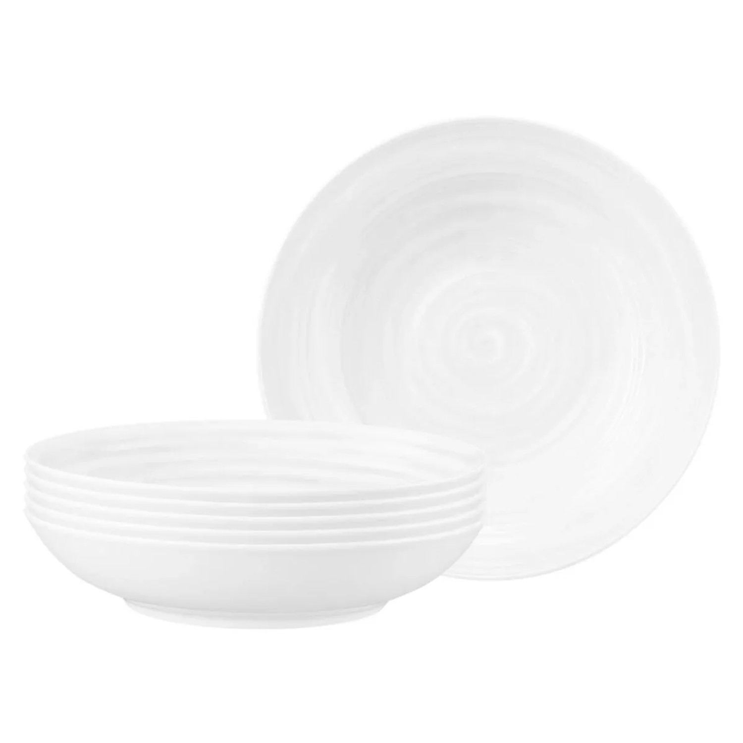 Seltmann Weiden Terra Pastateller 26 cm 6er Set Weiß