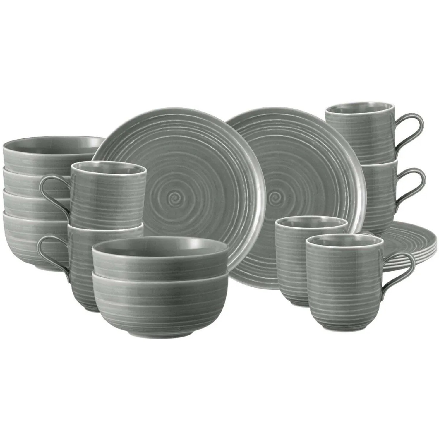 Seltmann Weiden Terra Frühstücks-Set 18-teilig Perlgrau