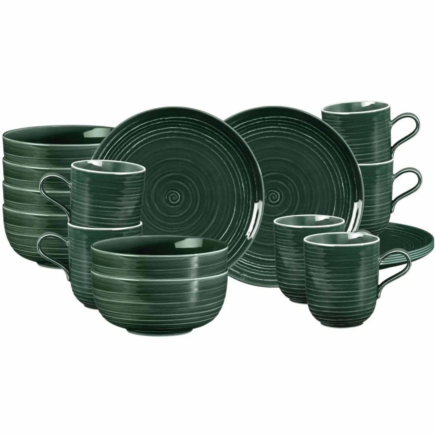 Seltmann Weiden Terra Frühstücks-Set 18-teilig Moosgrün