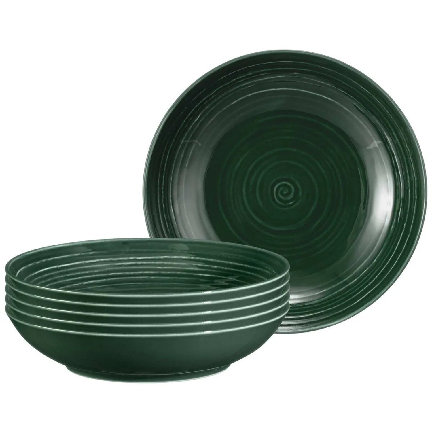 Seltmann Weiden Terra Suppenteller 21,2 cm 6er Set Moosgrün