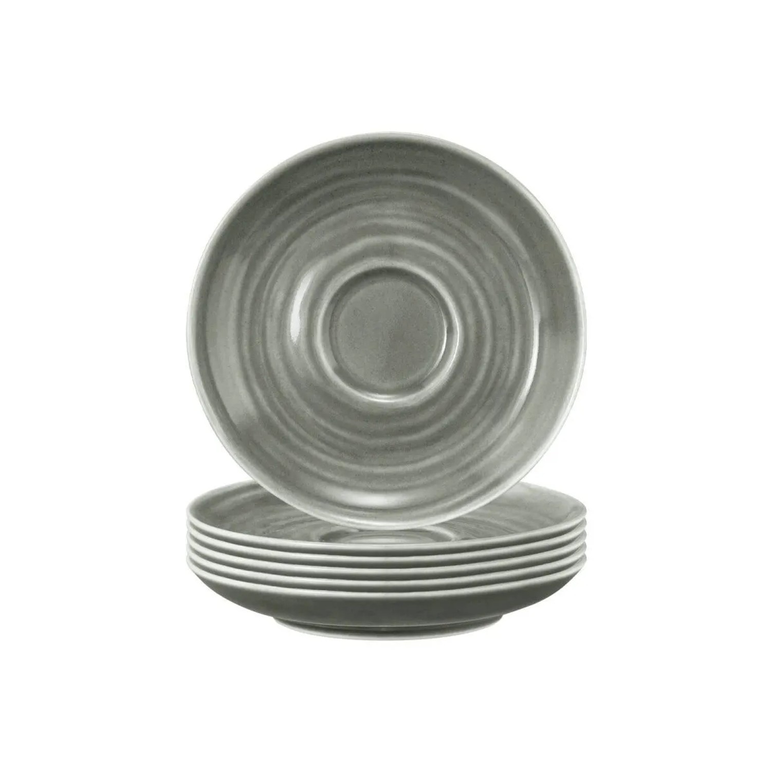 Seltmann Weiden Terra Espressountertassen 12 cm 6er Set Perlgrau
