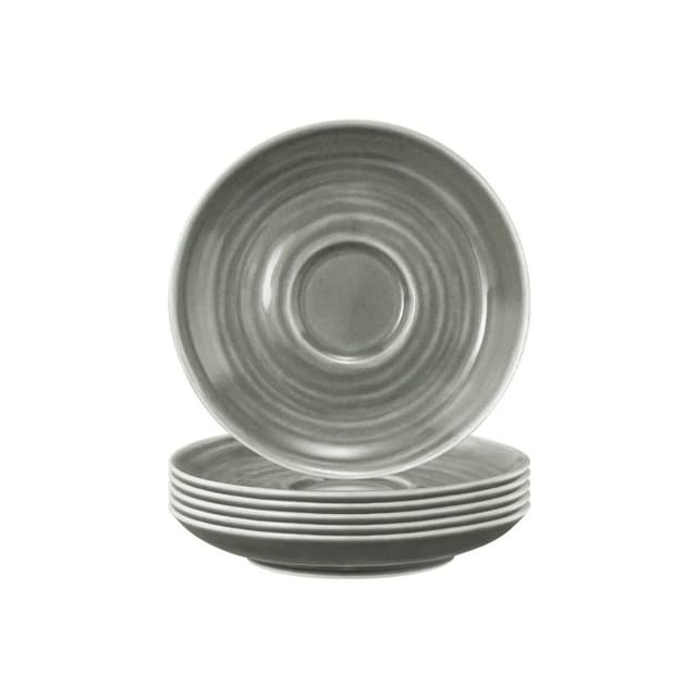 Seltmann Weiden Terra Espressountertassen 12 cm 6er Set Perlgrau
