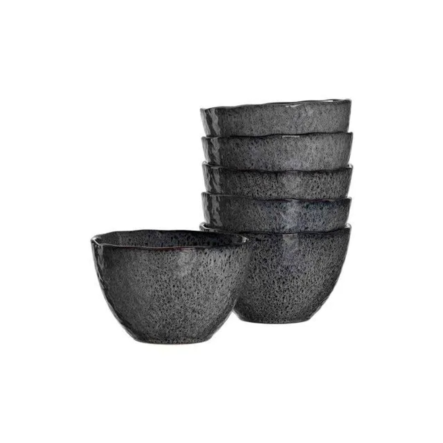Leonardo Matera Müslischalen 15,3 cm 6er Set Anthrazit