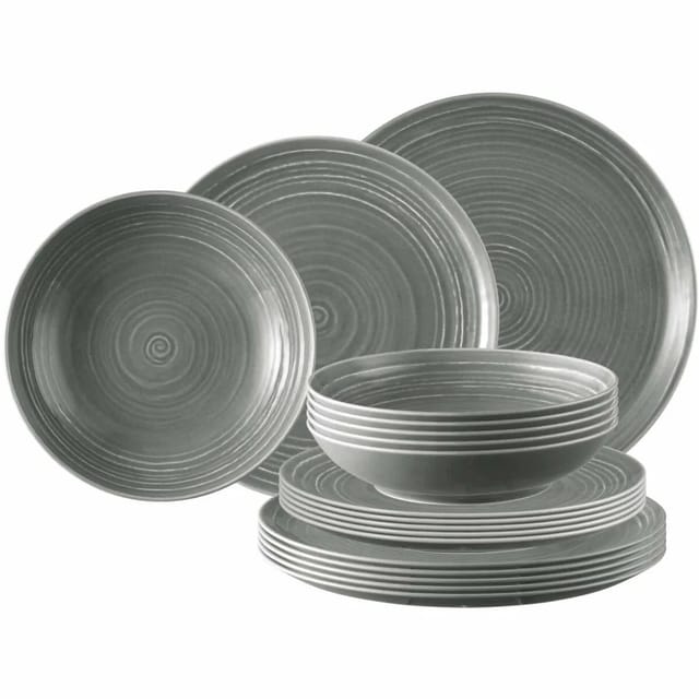 Seltmann Weiden Terra Teller-Set 18-teilig Perlgrau