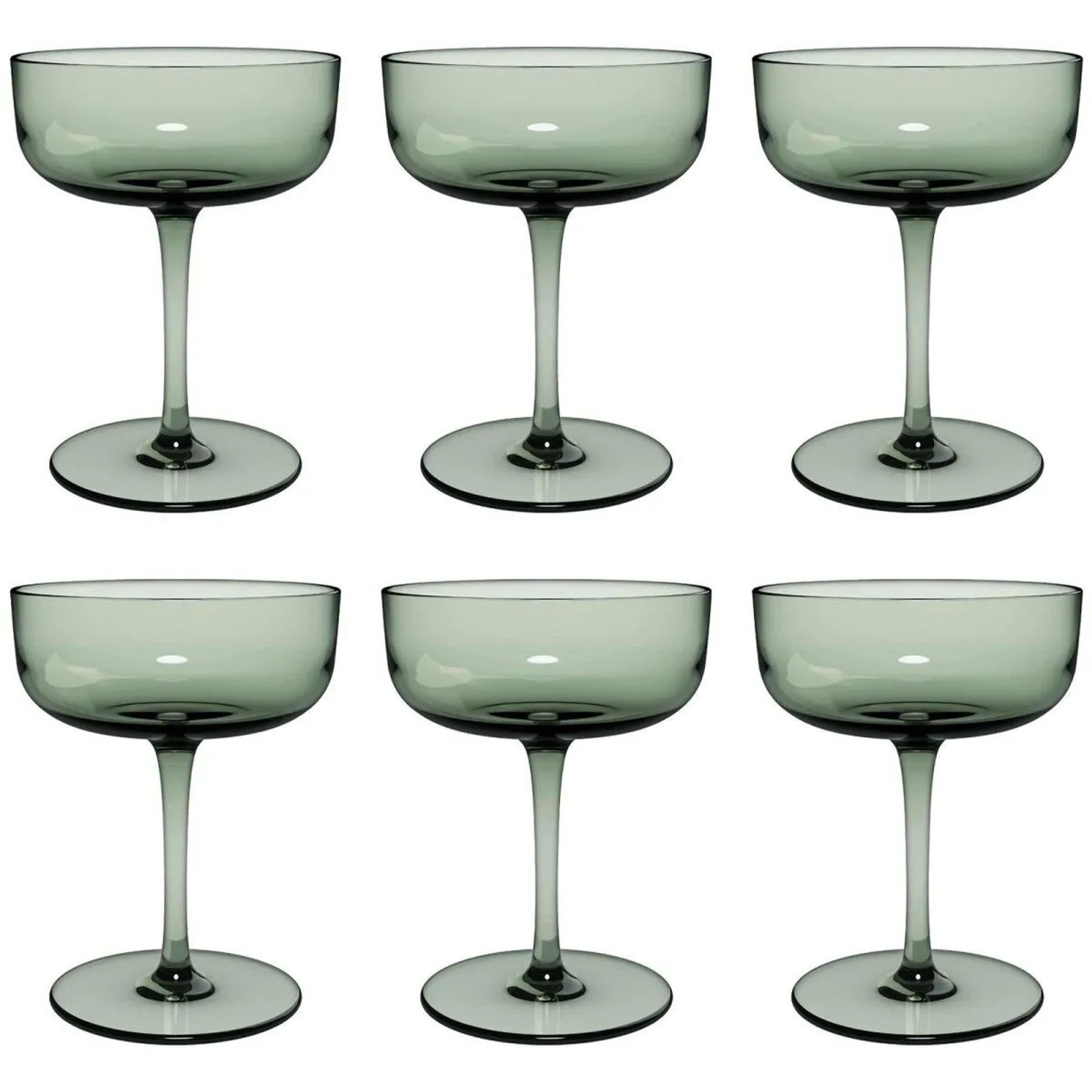 like. by Villeroy & Boch Like Glass Sektschalen Dessertschalen 100 ml 6er Set Sage