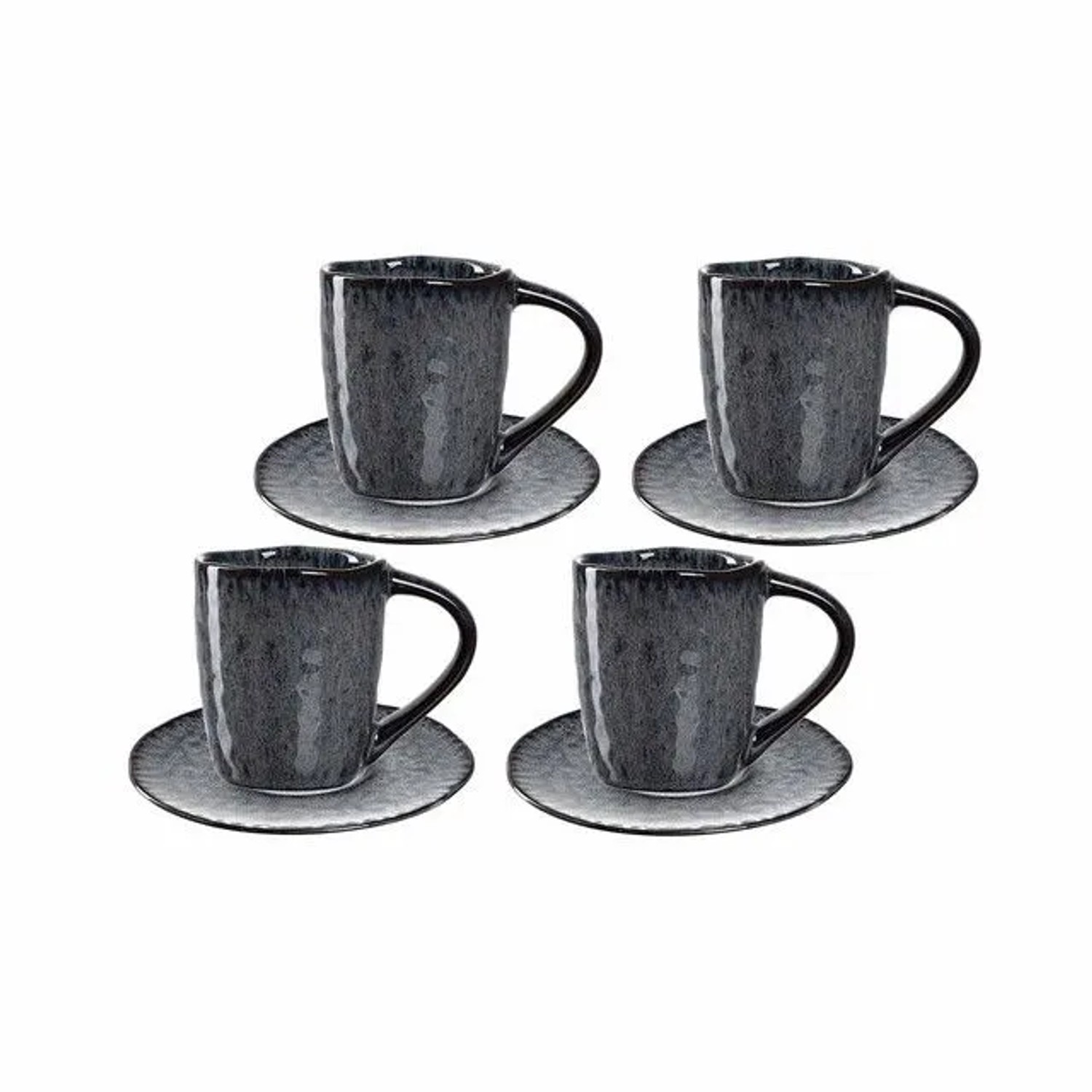 Leonardo Matera Espresso Set 8-teilig Anthrazit